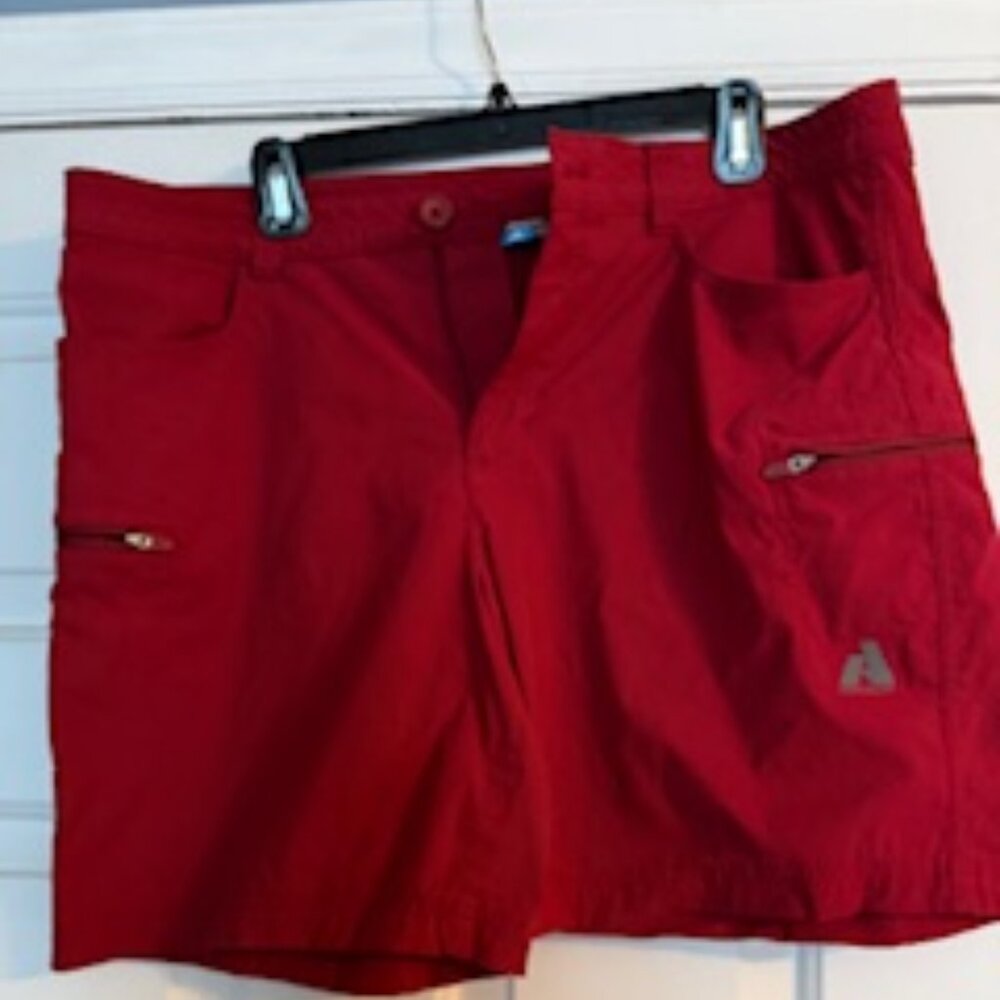 Eddie Bauer women's guide pro first ascent shorts, royal red, size 16T